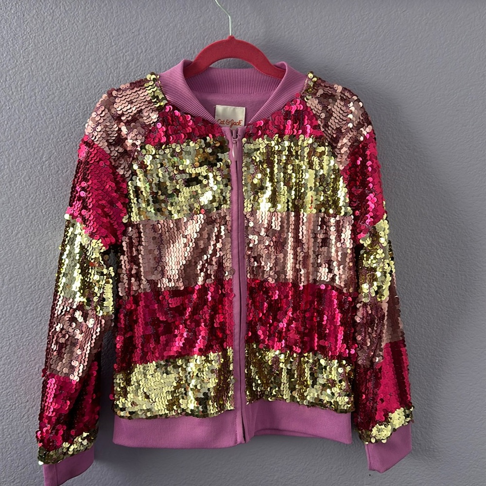 Cat & Jack‎ Sequin Jacket Size M (7/8)